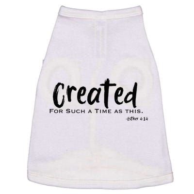 Created For Such A Time As This Bible Verse Esther Doggie Tank