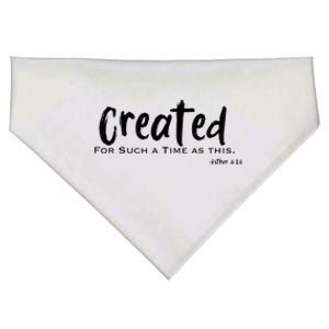 Created For Such A Time As This Bible Verse Esther USA-Made Doggie Bandana