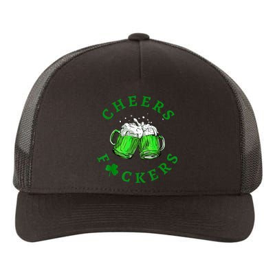 Cheers Fuckers St Patricks Day Funny Beer Drinking Yupoong Adult 5-Panel Trucker Hat