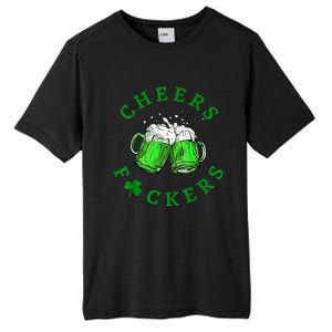 Cheers Fuckers St Patricks Day Funny Beer Drinking Tall Fusion ChromaSoft Performance T-Shirt