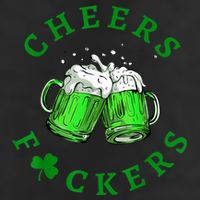 Cheers Fuckers St Patricks Day Funny Beer Drinking 11oz C Handle Ceramic Mug