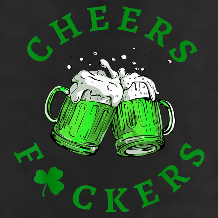 Cheers Fuckers St Patricks Day Funny Beer Drinking 11oz C Handle Ceramic Mug