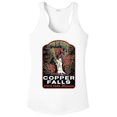 Copper Falls State Park Wisconsin Ladies PosiCharge Competitor Racerback Tank