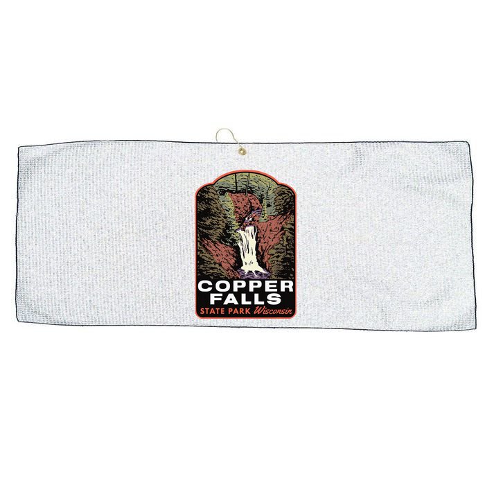 Copper Falls State Park Wisconsin Large Microfiber Waffle Golf Towel