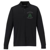 Cheers Fckers St Patricks Day Beer Ing Funny Gift Performance Long Sleeve Polo