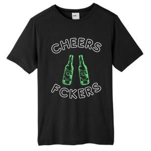 Cheers Fckers St Patricks Day Beer Ing Funny Gift Tall Fusion ChromaSoft Performance T-Shirt