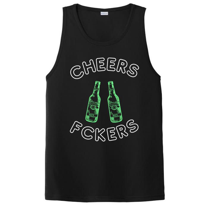 Cheers Fckers St Patricks Day Beer Ing Funny Gift PosiCharge Competitor Tank