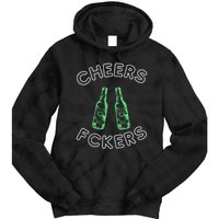 Cheers Fckers St Patricks Day Beer Ing Funny Gift Tie Dye Hoodie