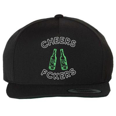 Cheers Fckers St Patricks Day Beer Ing Funny Gift Wool Snapback Cap