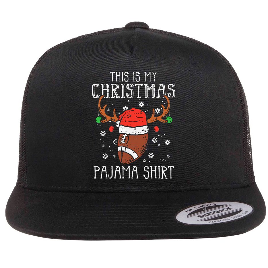 Christmas Football Sports Festive Game Flat Bill Trucker Hat