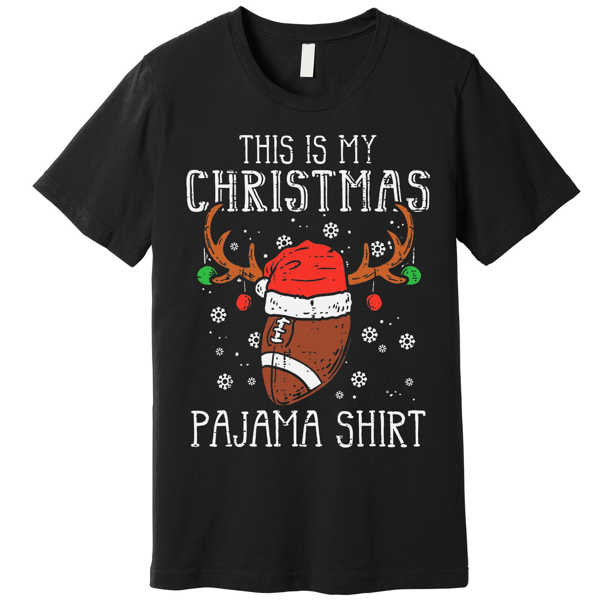 Christmas Football Sports Festive Game Premium T-Shirt