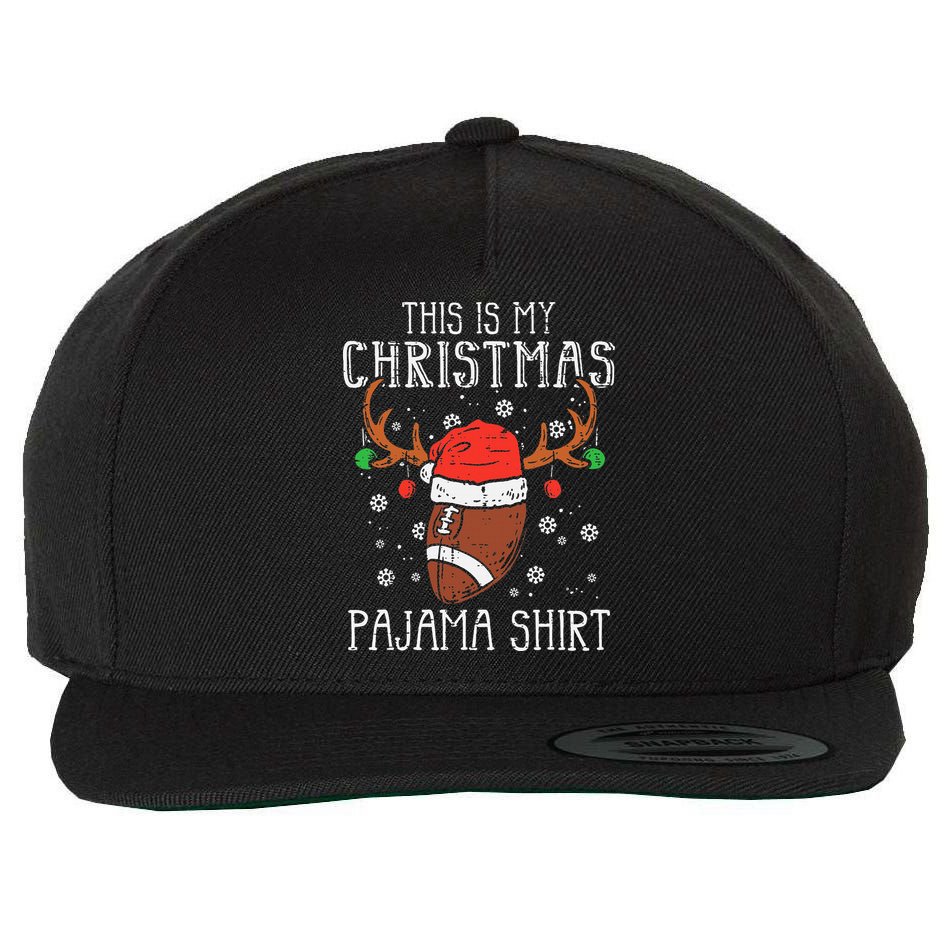 Christmas Football Sports Festive Game Wool Snapback Cap