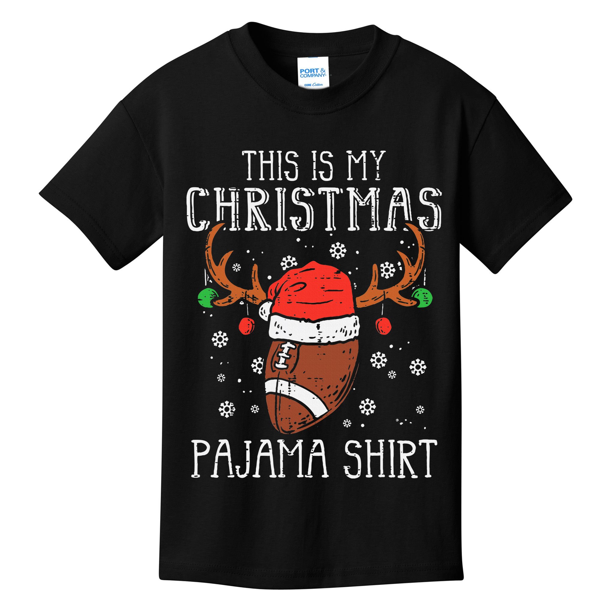 Christmas Football Sports Festive Game Kids T-Shirt