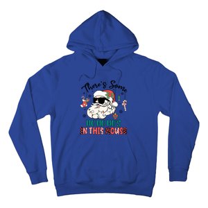 Christmas Funny Santa ThereS Some Ho Ho HoS In This House Funny Gift Hoodie