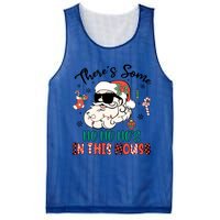 Christmas Funny Santa ThereS Some Ho Ho HoS In This House Funny Gift Mesh Reversible Basketball Jersey Tank