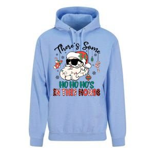 Christmas Funny Santa ThereS Some Ho Ho HoS In This House Funny Gift Unisex Surf Hoodie