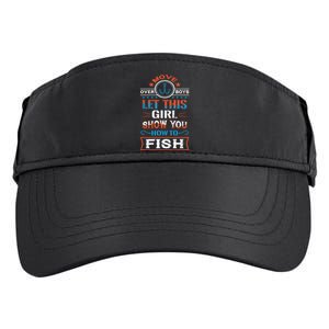 Cute Fisher Summer Family Vacation Camping Fishing Gift Adult Drive Performance Visor