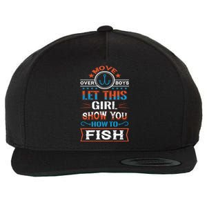 Cute Fisher Summer Family Vacation Camping Fishing Gift Wool Snapback Cap