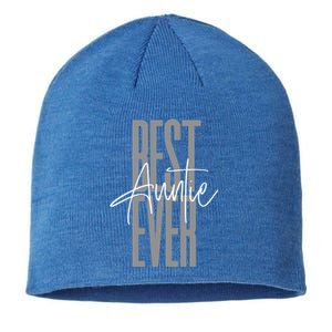 Cute For Sister Funny Novelty Top Best Auntie Ever Gift Sustainable Beanie