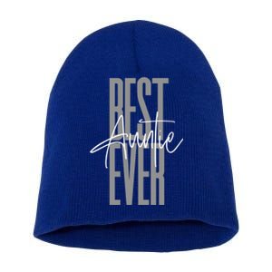 Cute For Sister Funny Novelty Top Best Auntie Ever Gift Short Acrylic Beanie