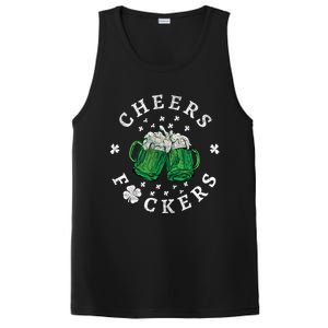 Cheers Fckers St Patricks Day Beer Drinking Funny Gift PosiCharge Competitor Tank