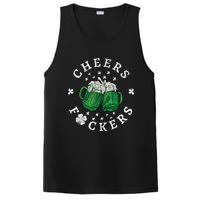 Cheers Fckers St Patricks Day Beer Drinking Funny Gift PosiCharge Competitor Tank