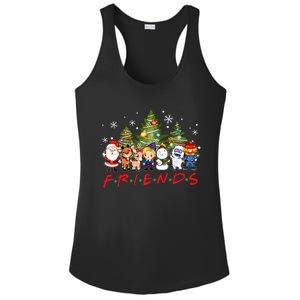 Christmas Friends Santa Rudolph Snowman Family Xmas Pajamas Ladies PosiCharge Competitor Racerback Tank