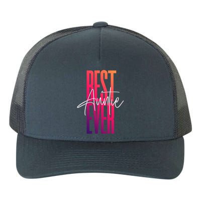 Cute For Sister Funny Novelty Top Best Auntie Ever Gift Yupoong Adult 5-Panel Trucker Hat