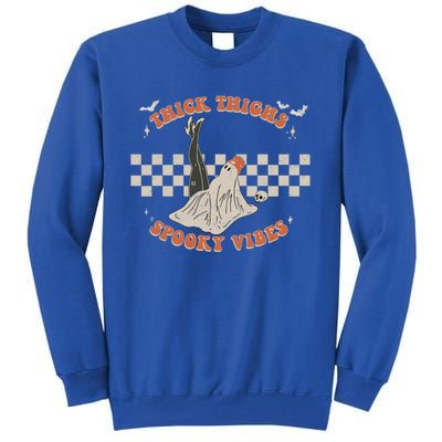 Comfy Fall Season Creep It Real Thick Thights Spooky Vibes Cool Gift Tall Sweatshirt