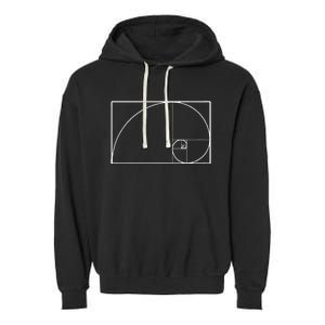 Cool Fibonacci Spiral Trendy Math Lover Science Teacher Garment-Dyed Fleece Hoodie