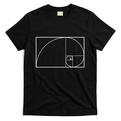 Cool Fibonacci Spiral Trendy Math Lover Science Teacher T-Shirt