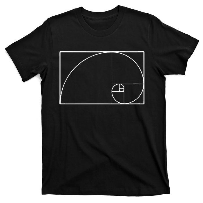 Cool Fibonacci Spiral Trendy Math Lover Science Teacher T-Shirt