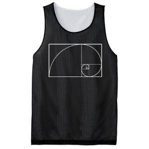 Cool Fibonacci Spiral Trendy Math Lover Science Teacher Mesh Reversible Basketball Jersey Tank