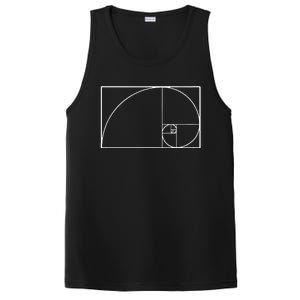 Cool Fibonacci Spiral Trendy Math Lover Science Teacher PosiCharge Competitor Tank