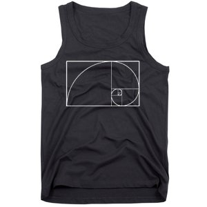 Cool Fibonacci Spiral Trendy Math Lover Science Teacher Tank Top