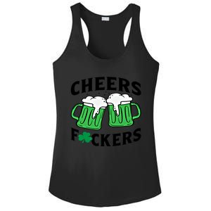 Cheers Fckers St Patricks Day Beer Ing Gift Ladies PosiCharge Competitor Racerback Tank