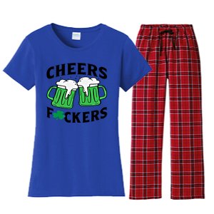 Cheers Fckers St Patricks Day Beer Ing Gift Women's Flannel Pajama Set