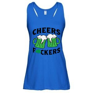 Cheers Fckers St Patricks Day Beer Ing Gift Ladies Essential Flowy Tank