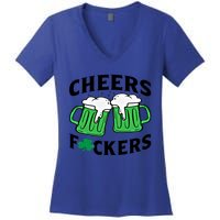 Cheers Fckers St Patricks Day Beer Ing Gift Women's V-Neck T-Shirt