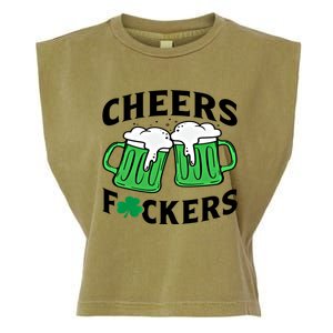 Cheers Fckers St Patricks Day Beer Ing Gift Garment-Dyed Women's Muscle Tee