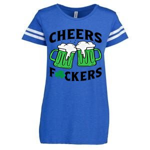 Cheers Fckers St Patricks Day Beer Ing Gift Enza Ladies Jersey Football T-Shirt