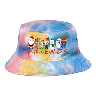 Christmas Friends Santa Rudolph Snowman Family Xmas Tie Dye Newport Bucket Hat