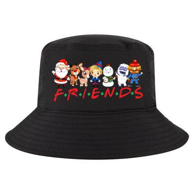 Christmas Friends Santa Rudolph Snowman Family Xmas Cool Comfort Performance Bucket Hat