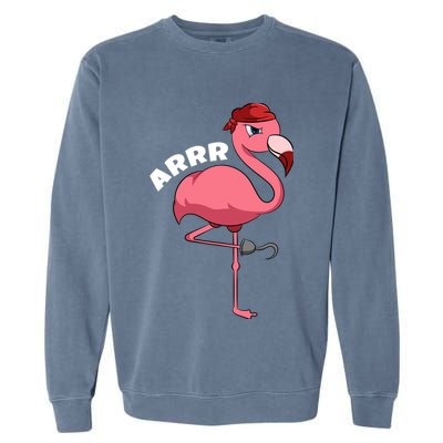 Caribbean Freebooter Sea Thief Girl Flamingo Pirate Garment-Dyed Sweatshirt