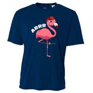 Caribbean Freebooter Sea Thief Girl Flamingo Pirate Cooling Performance Crew T-Shirt