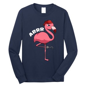 Caribbean Freebooter Sea Thief Girl Flamingo Pirate Long Sleeve Shirt