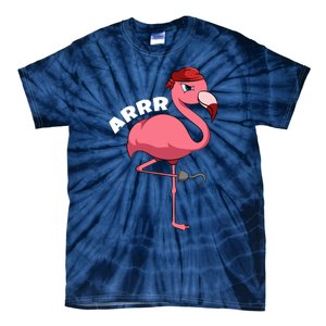 Caribbean Freebooter Sea Thief Girl Flamingo Pirate Tie-Dye T-Shirt