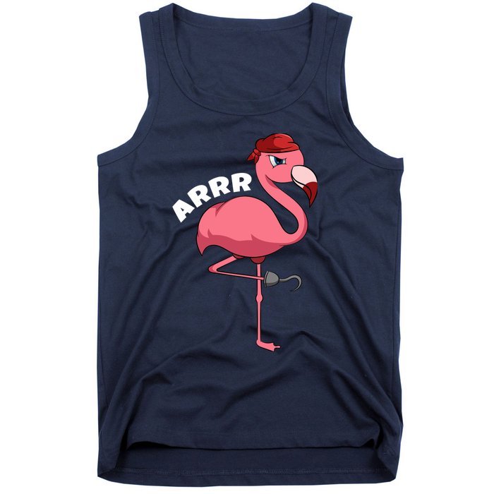 Caribbean Freebooter Sea Thief Girl Flamingo Pirate Tank Top