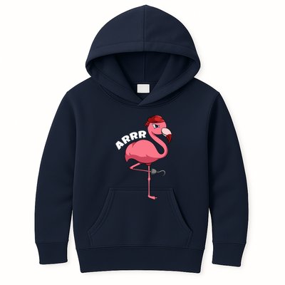 Caribbean Freebooter Sea Thief Girl Flamingo Pirate Kids Hoodie