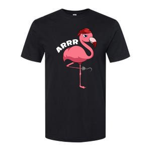 Caribbean Freebooter Sea Thief Girl Flamingo Pirate Softstyle CVC T-Shirt